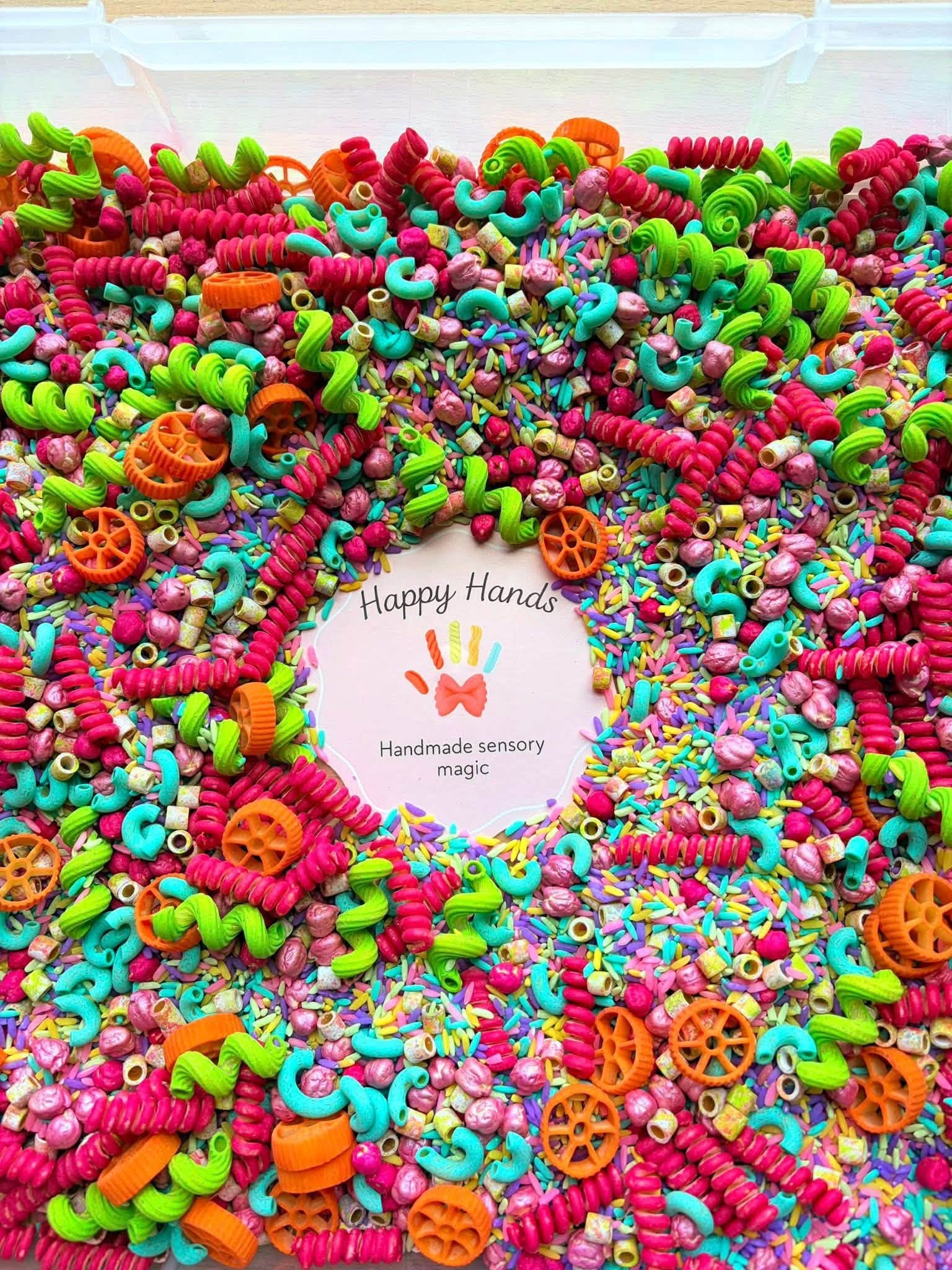 Colorful Happy Hands sensory filler